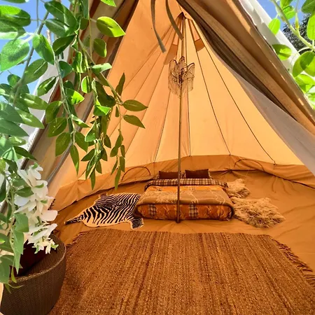 Eco- Regenerative Bell Tent With A Pool - Near Piodao Luxusní stan