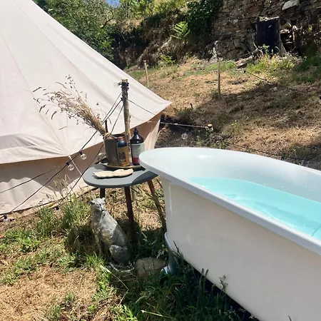 Eco- Regenerative Bell Tent With A Pool - Near Piódão