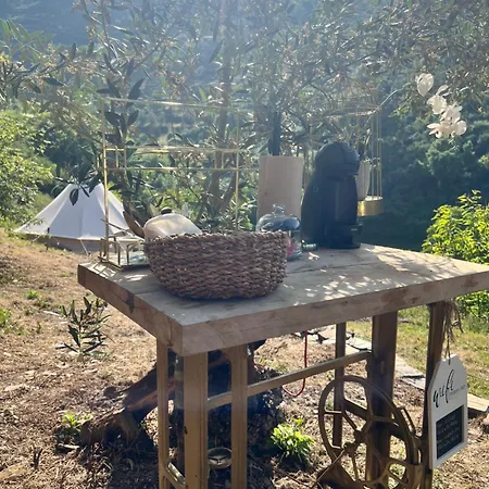 Eco- Regenerative Bell Tent With A Pool - Near Piódão Campo de lujo Sorgacosa